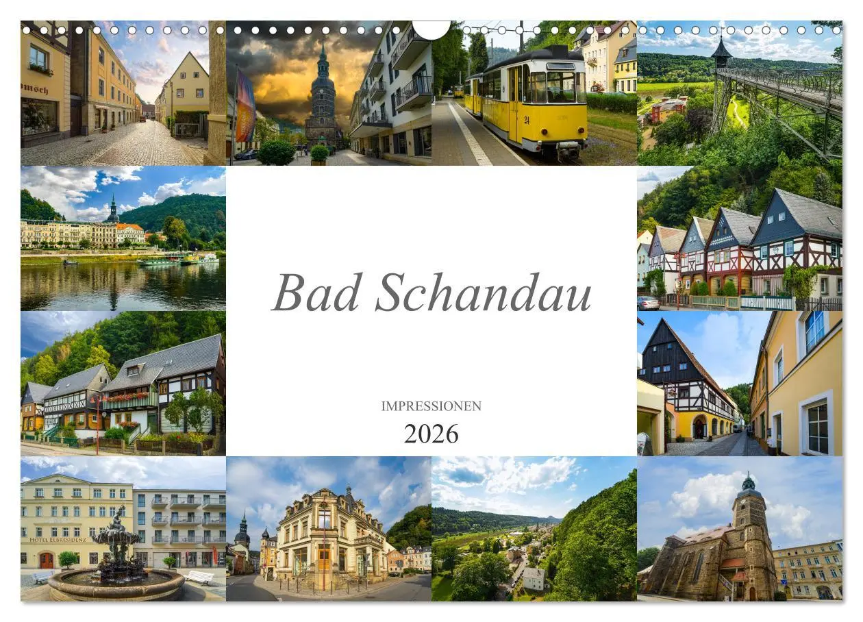 Cover: 9783457818428 | Bad Schandau Impressionen (Wandkalender 2026 DIN A3 quer), CALVENDO...