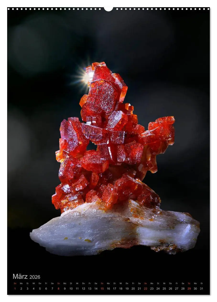 Bild: 9783516388428 | ZAUBERHAFTE MINERALIEN designed by nature (Wandkalender 2026 DIN A2...