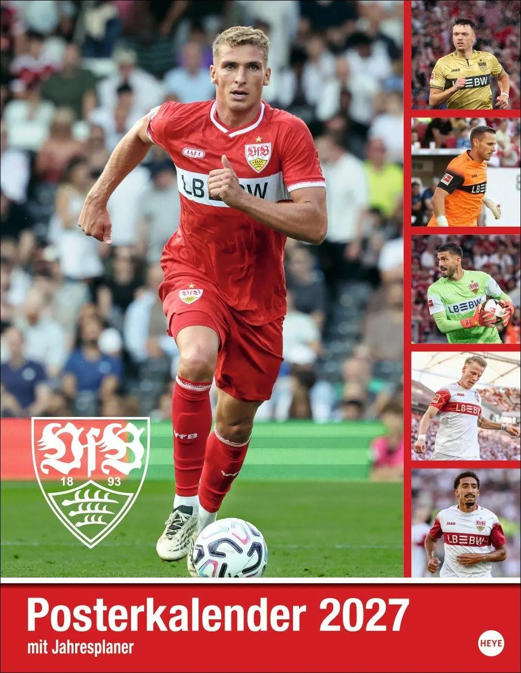 Cover: 9783756418428 | VfB Stuttgart Posterkalender 2027 | Heye | Kalender | Spiralbindung