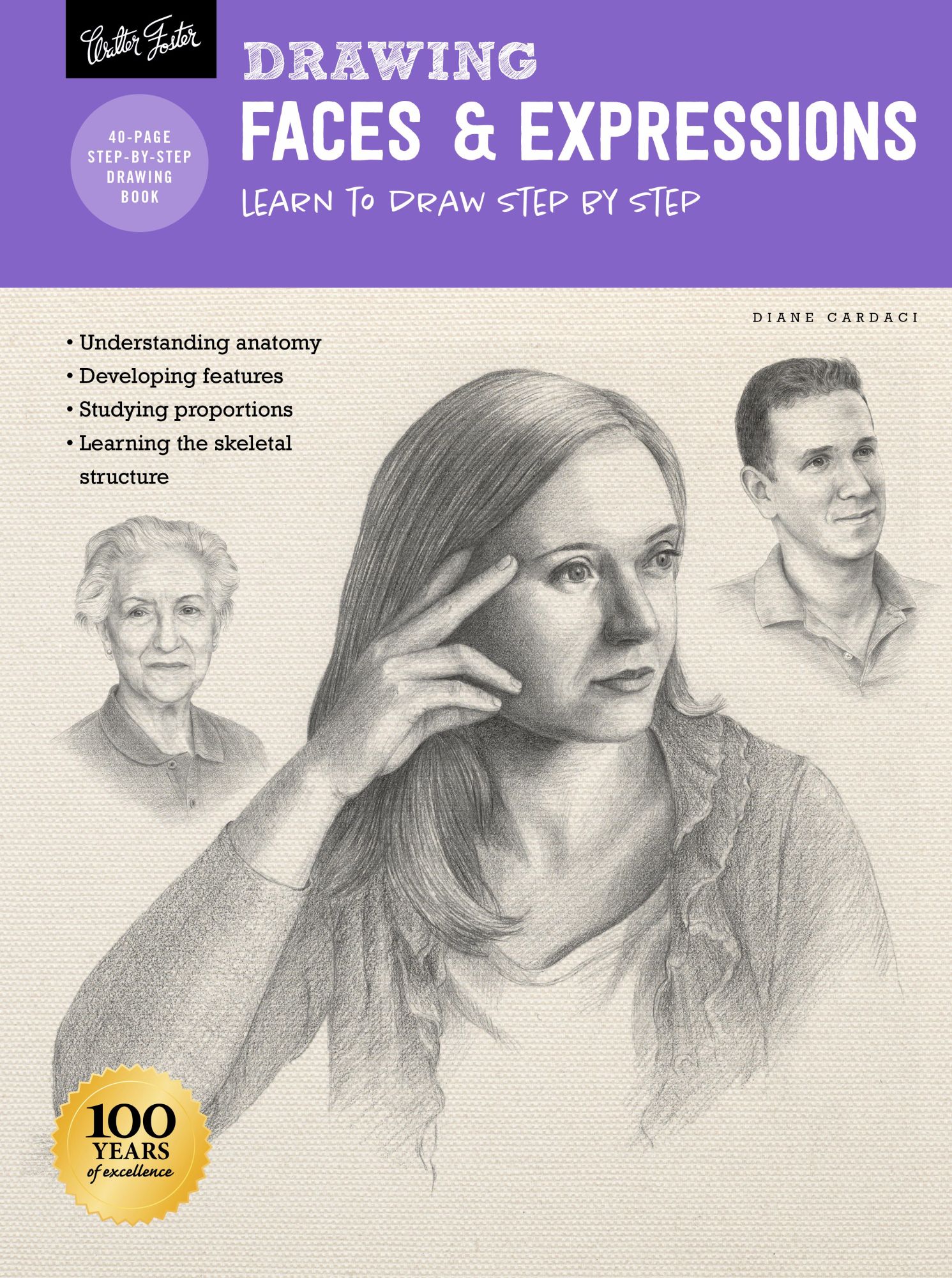 Cover: 9781633228528 | Drawing: Faces &amp; Expressions | Learn to Draw Step by Step | Cardaci