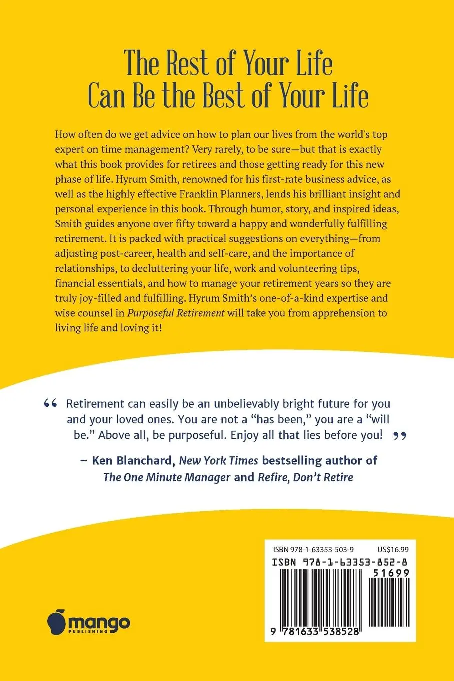 Rückseite: 9781633538528 | Purposeful Retirement | Hyrum W Smith | Taschenbuch | Englisch | 2019