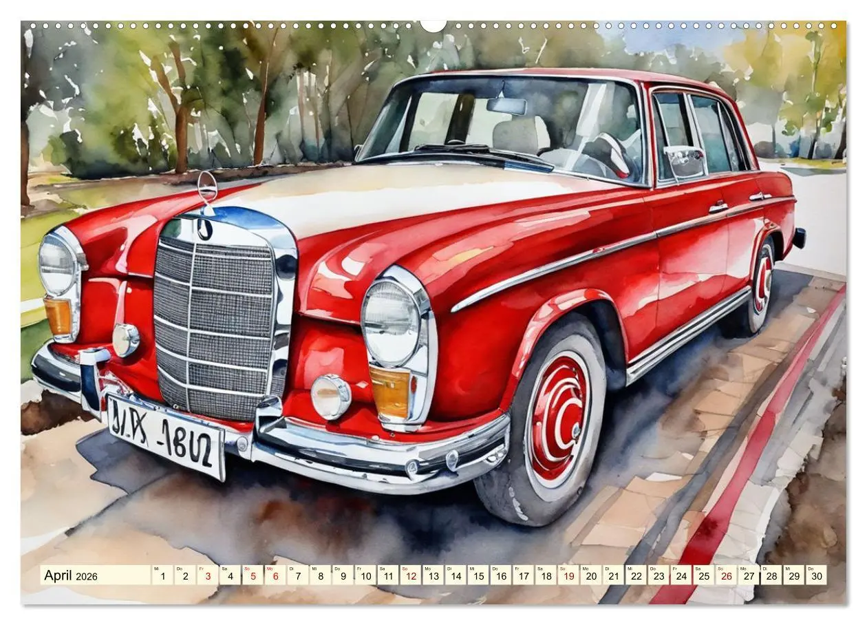Bild: 9783457428528 | Oldtimer - Kultmodelle aus den 1960er Jahren (Wandkalender 2026 DIN...