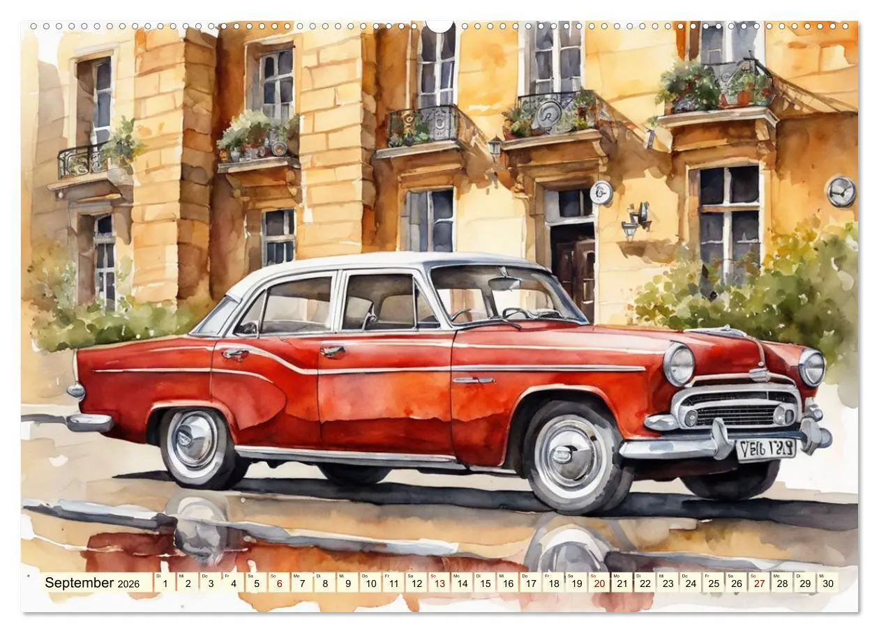Bild: 9783457428528 | Oldtimer - Kultmodelle aus den 1960er Jahren (Wandkalender 2026 DIN...