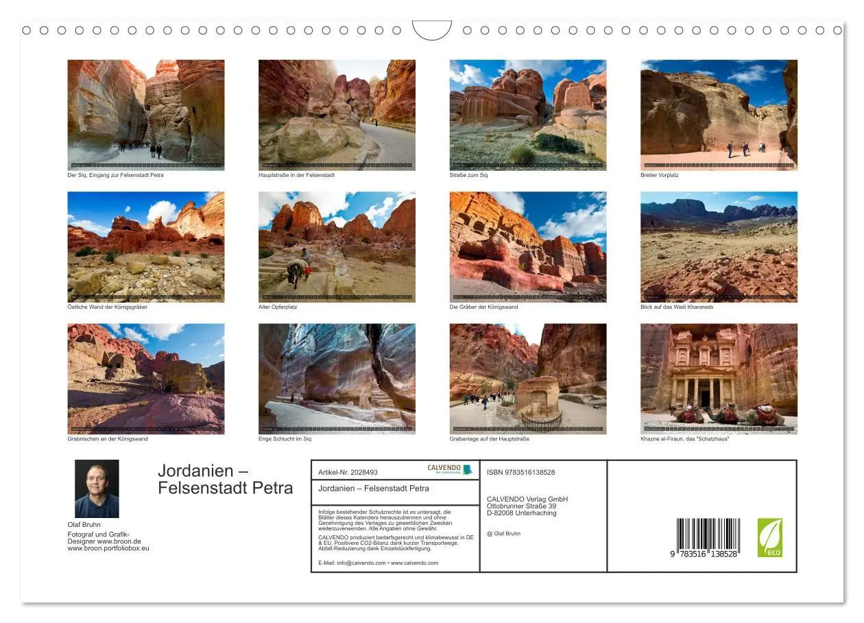 Bild: 9783516138528 | Jordanien - Felsenstadt Petra (Wandkalender 2026 DIN A3 quer),...