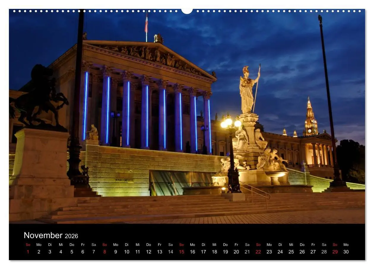 Bild: 9783516208528 | Wien (Wandkalender 2026 DIN A2 quer), CALVENDO Monatskalender | Strutz