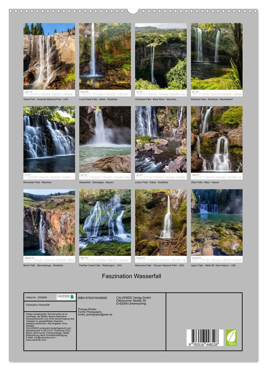 Bild: 9783516448528 | Faszination Wasserfall (hochwertiger Premium Wandkalender 2026 DIN...