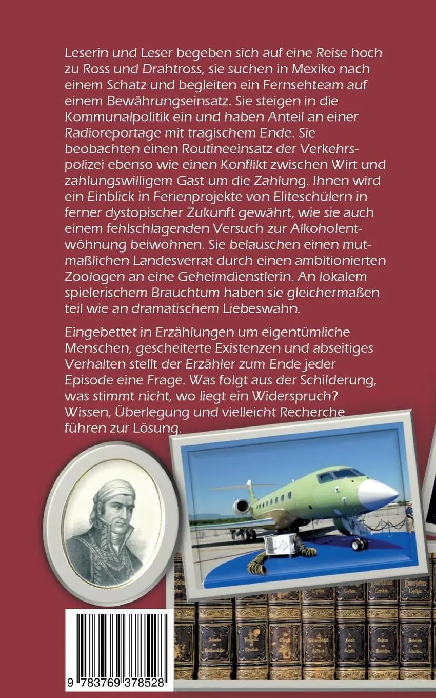 Rückseite: 9783769378528 | Kopfzerbrechen | 12 rätselhafte Geschichten um eigentümliche Menschen