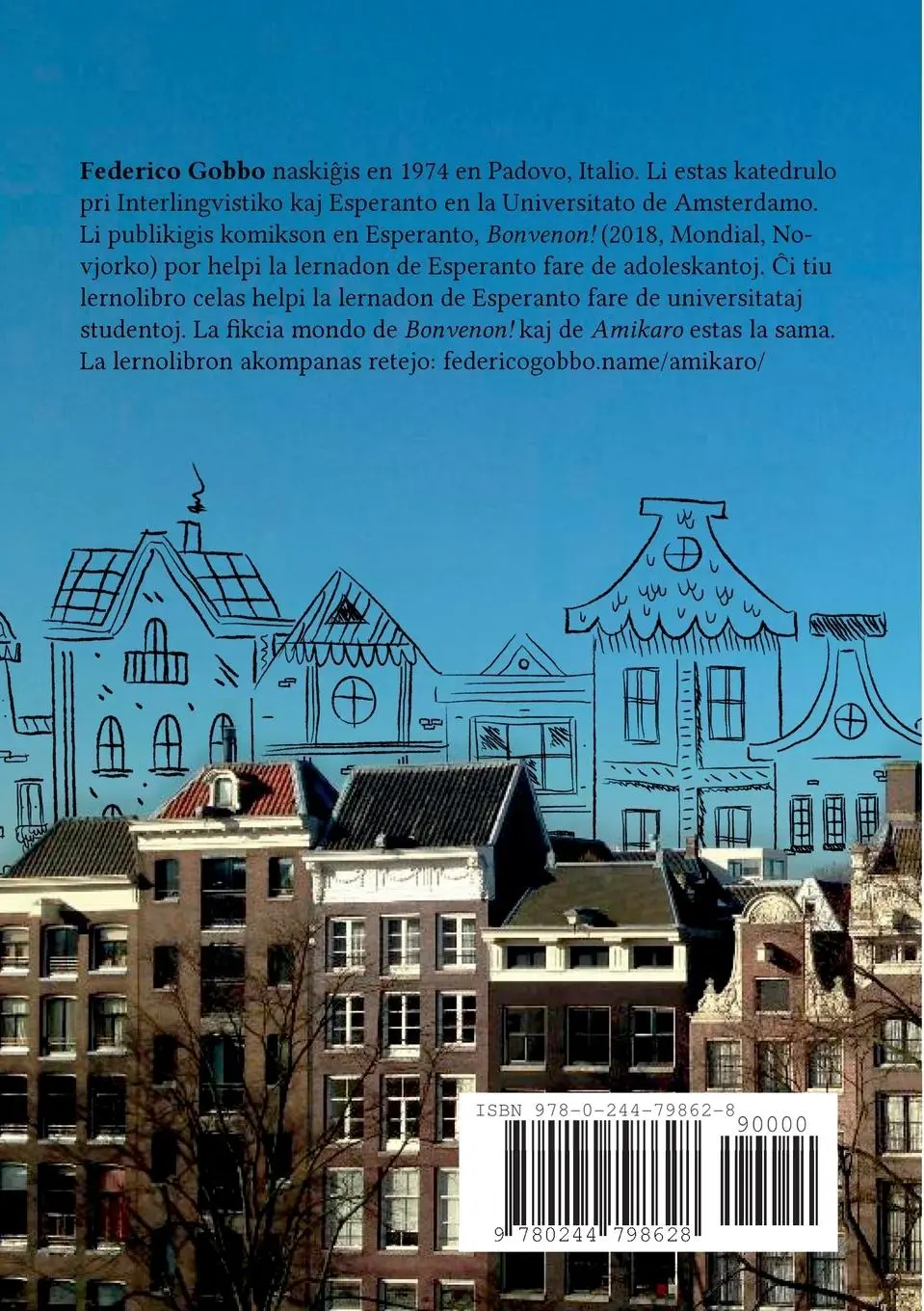 Rückseite: 9780244798628 | Amikaro | Federico Gobbo | Taschenbuch | Esperanto | 2019 | Lulu.com