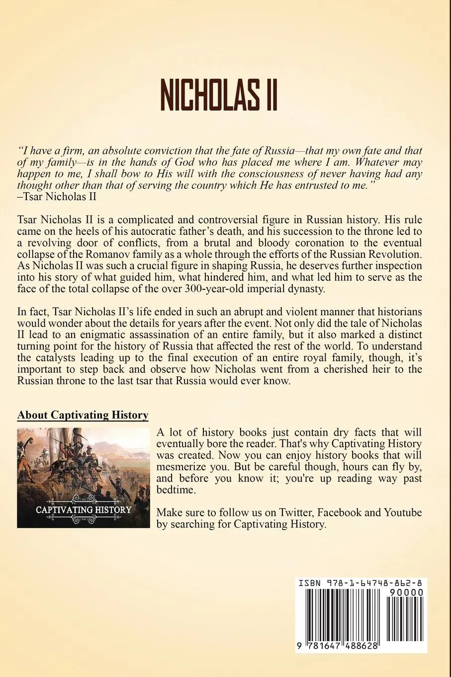 Rückseite: 9781647488628 | Nicholas II | Captivating History | Taschenbuch | Englisch | 2020
