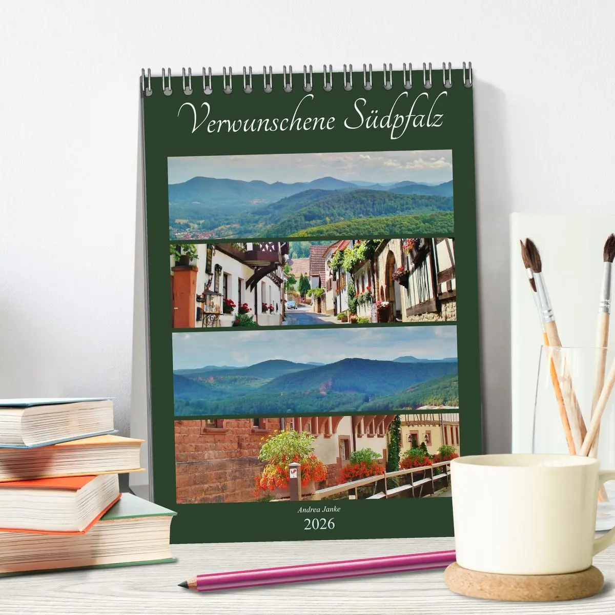 Bild: 9783516438628 | Verwunschene Südpfalz (Tischkalender 2026 DIN A5 hoch), CALVENDO...