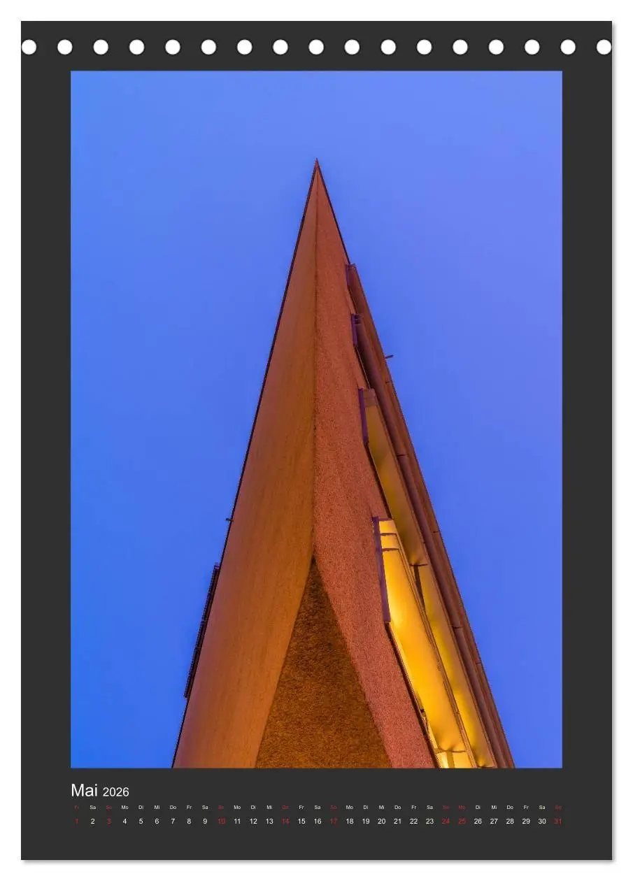 Bild: 9783516678628 | Plakative Architektur (Tischkalender 2026 DIN A5 hoch), CALVENDO...
