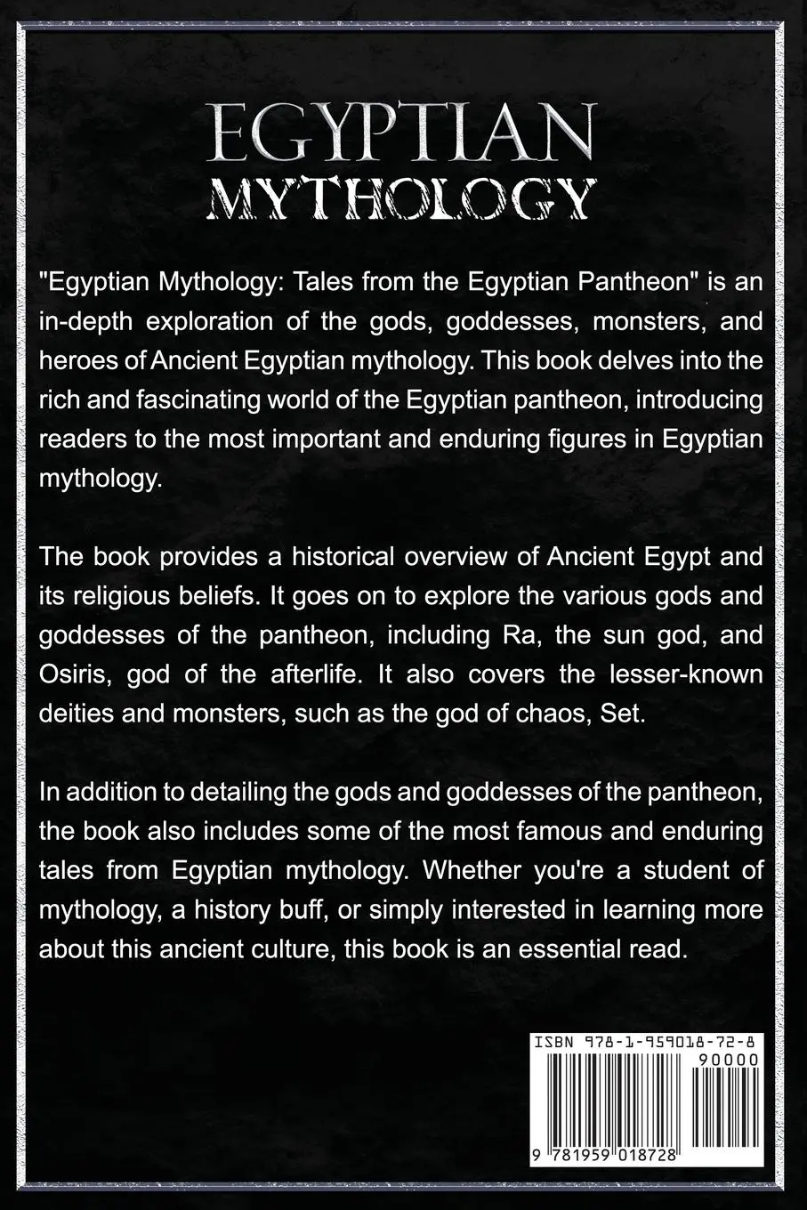 Rückseite: 9781959018728 | Egyptian Mythology | Tales from the Egyptian Pantheon | Adam Andino