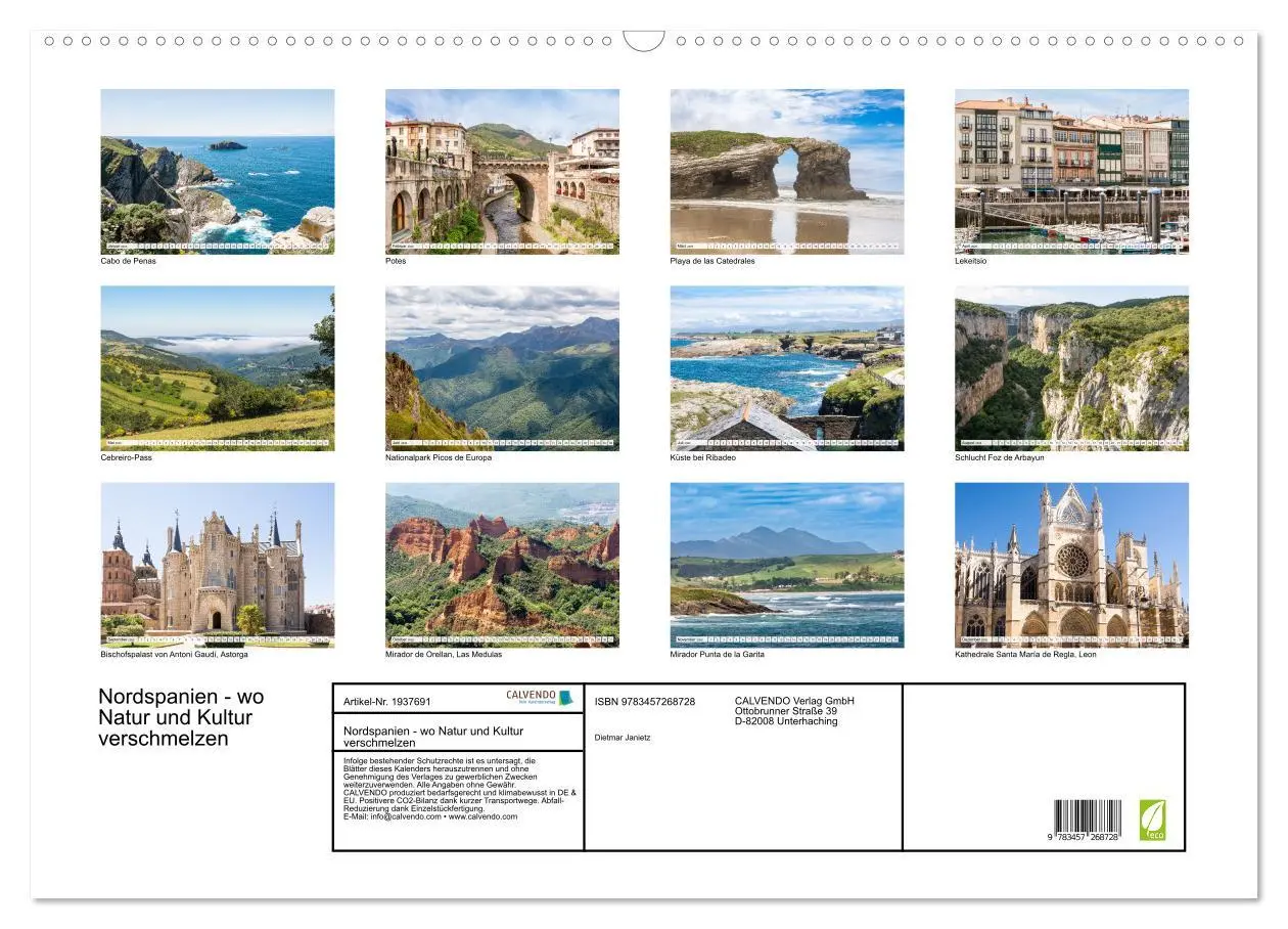 Bild: 9783457268728 | Nordspanien - wo Natur und Kultur verschmelzen (Wandkalender 2026...