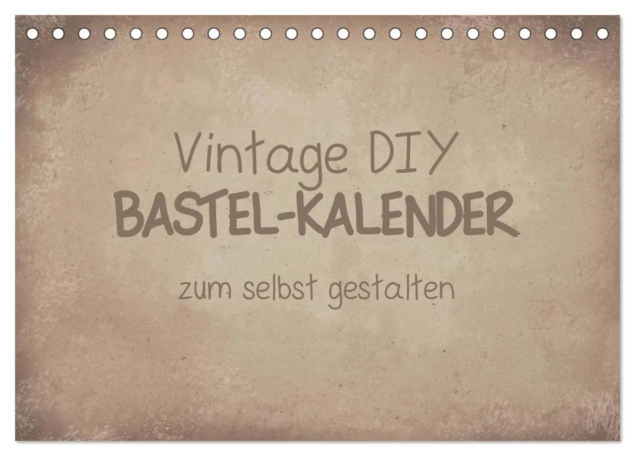 Cover: 9783457718728 | Vintage DIY Bastel-Kalender (Tischkalender 2026 DIN A5 quer),...