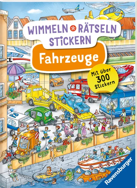 Bild: 9783473488728 | Wimmeln, Rätseln, Stickern: Fahrzeuge | Stefan Lohr | Broschüre | 2025