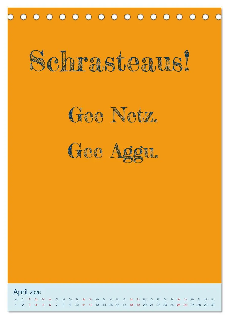 Bild: 9783516358728 | Humorvoller Mundartkalender Sachsen (Tischkalender 2026 DIN A5...