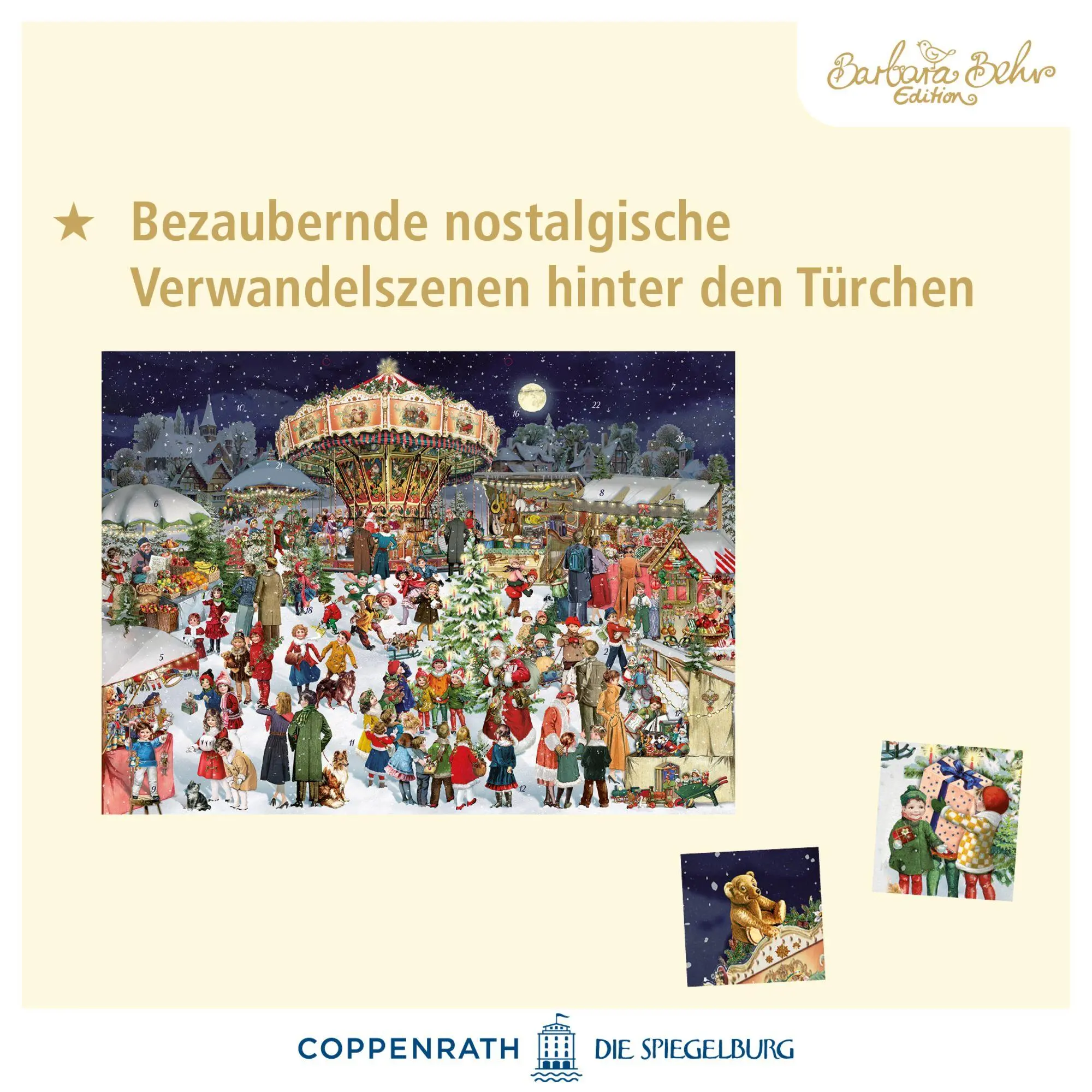 Bild: 4050003958828 | A3-Wand-Adventskalender - Nostalgischer Weihnachtsmarkt | Barbara Behr