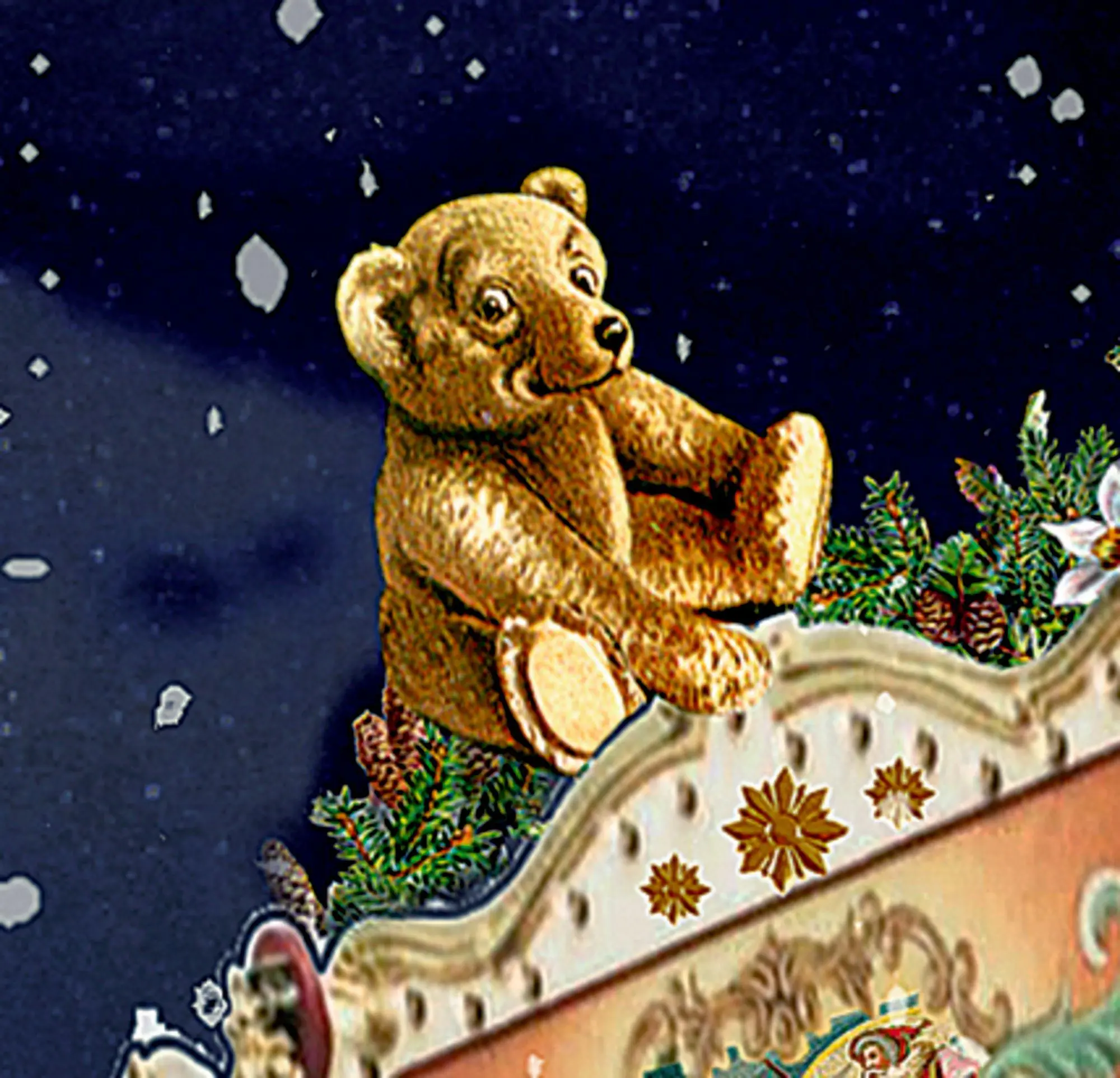Bild: 4050003958828 | A3-Wand-Adventskalender - Nostalgischer Weihnachtsmarkt | Barbara Behr