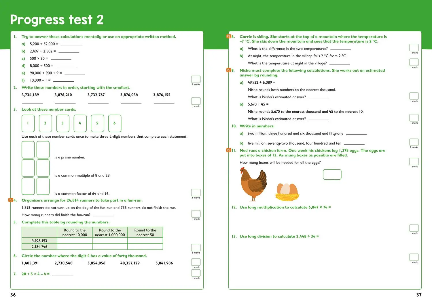Bild: 9780008398828 | Year 6 Maths and English | Targeted Study &amp; Practice Book | Ks2 | Buch