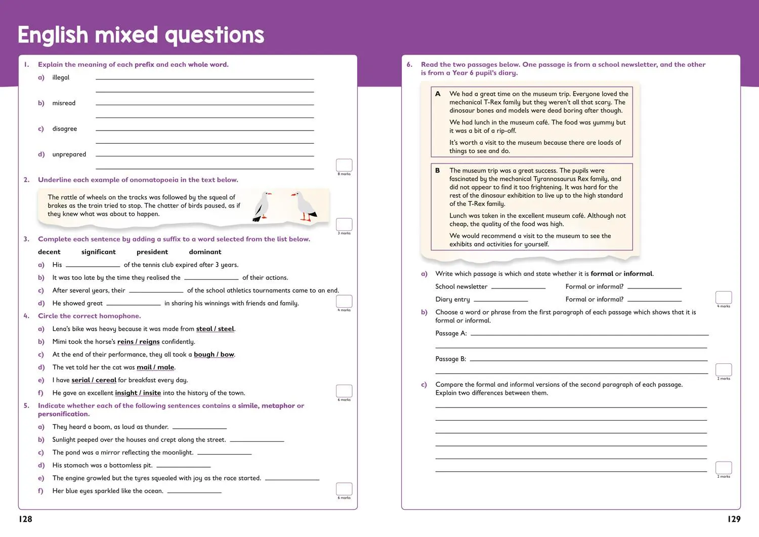Bild: 9780008398828 | Year 6 Maths and English | Targeted Study &amp; Practice Book | Ks2 | Buch
