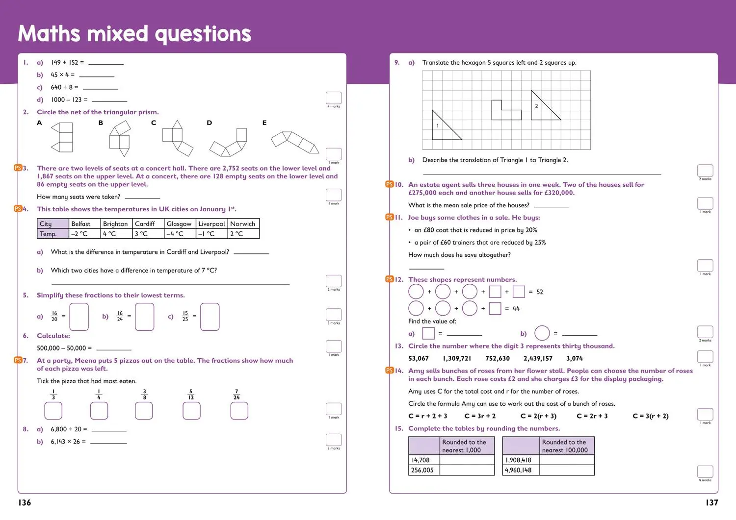 Bild: 9780008398828 | Year 6 Maths and English | Targeted Study &amp; Practice Book | Ks2 | Buch