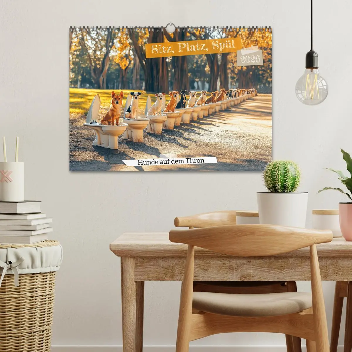 Bild: 9783457328828 | Sitz, Platz, Spül - Hunde auf dem Thron (Wandkalender 2026 DIN A3...