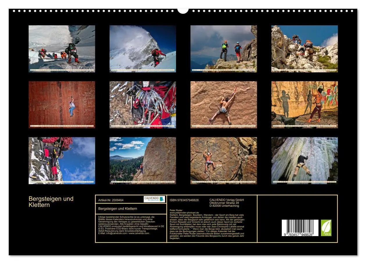 Bild: 9783457948828 | Bergsteigen und Klettern (hochwertiger Premium Wandkalender 2026...