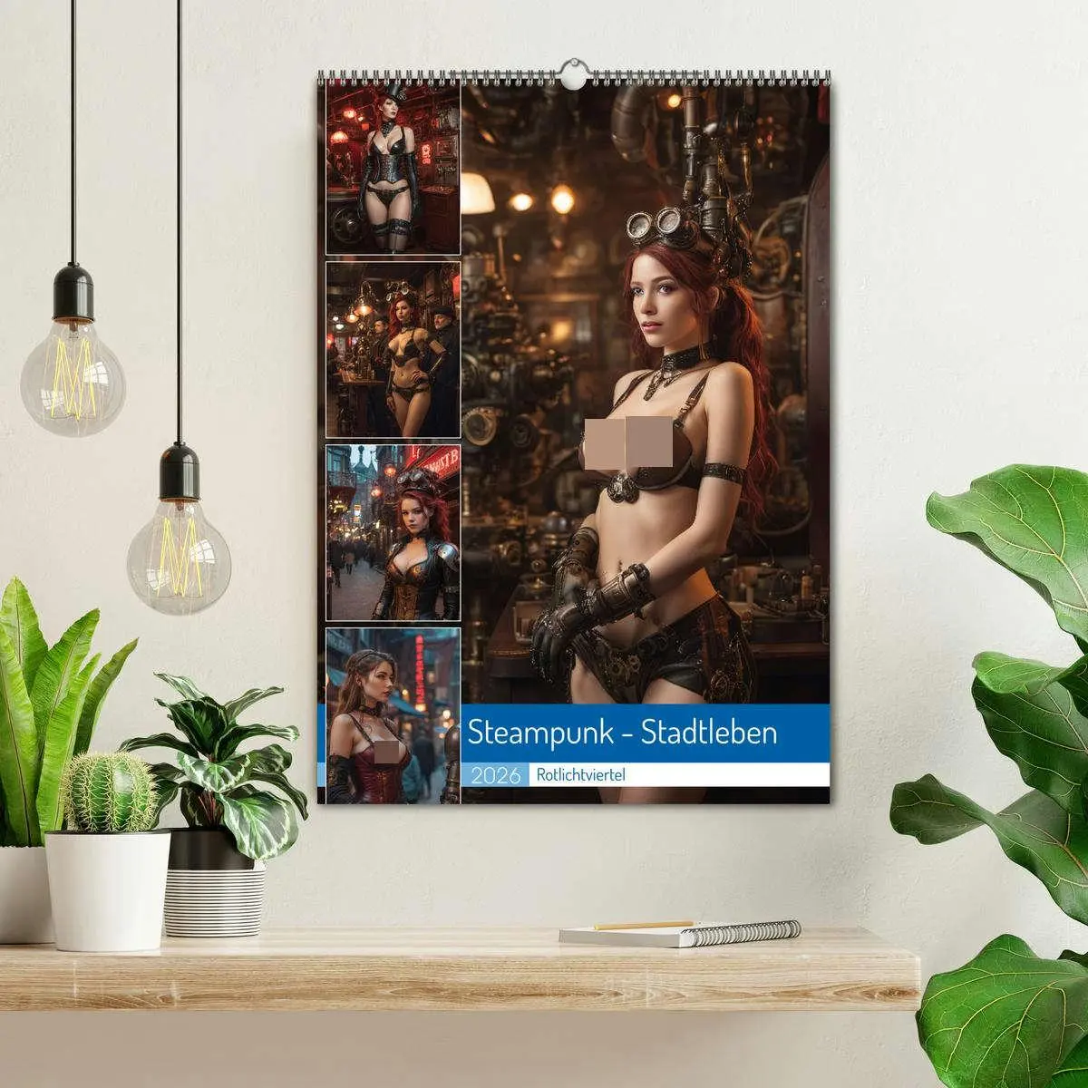 Bild: 9783516278828 | Steampunk - Stadtleben - Rotlichtviertel (Wandkalender 2026 DIN A2...