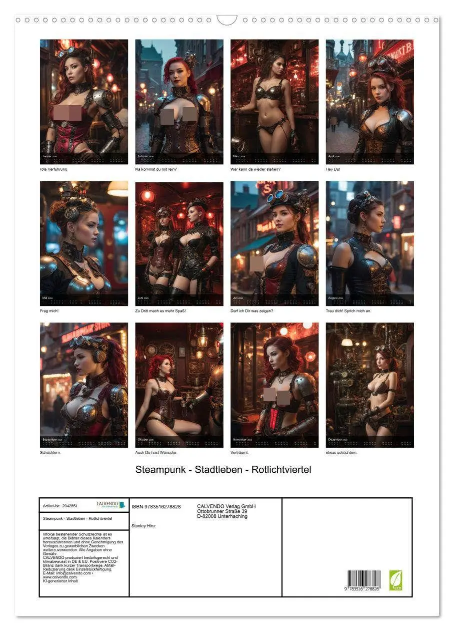 Bild: 9783516278828 | Steampunk - Stadtleben - Rotlichtviertel (Wandkalender 2026 DIN A2...