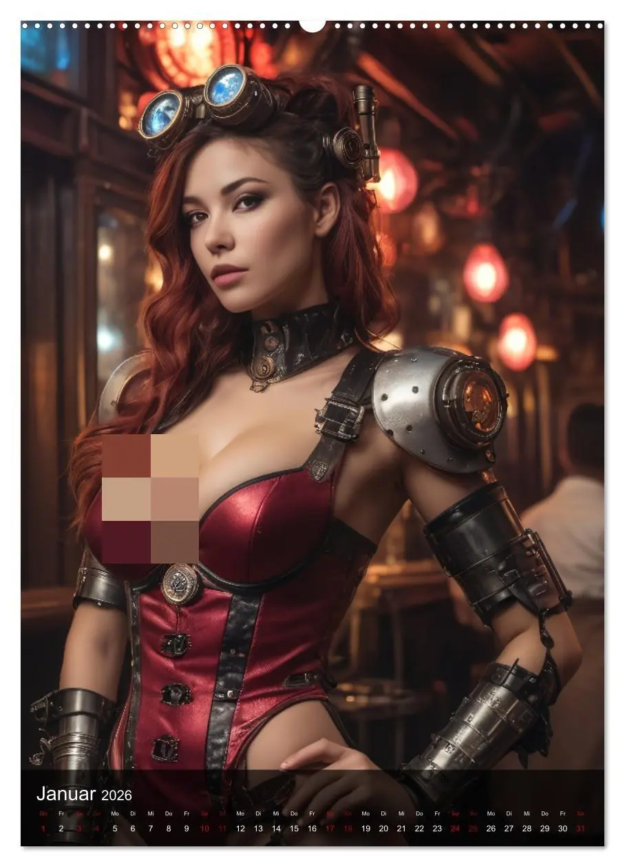 Bild: 9783516278828 | Steampunk - Stadtleben - Rotlichtviertel (Wandkalender 2026 DIN A2...