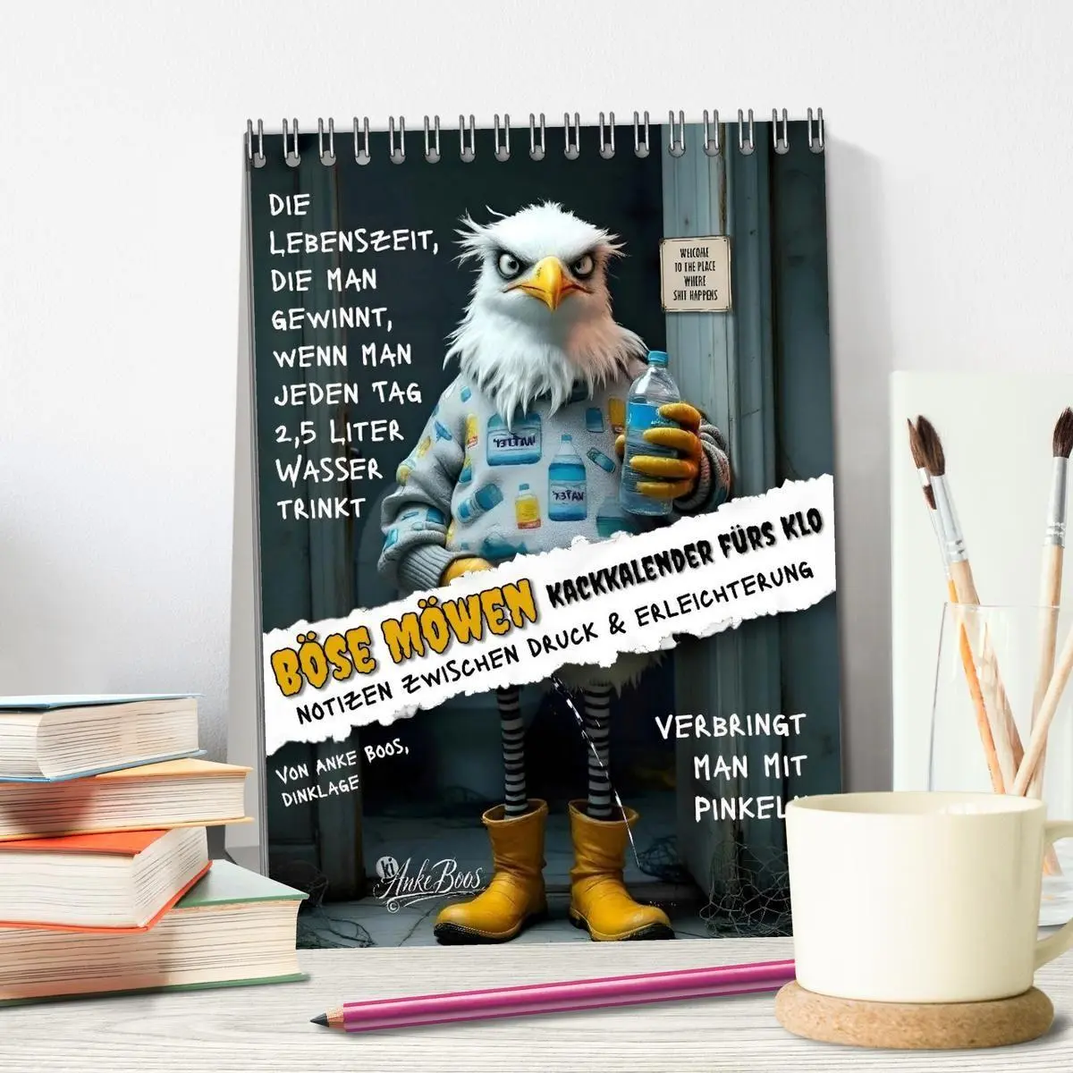Bild: 9783594258828 | Böse Möwen - Kackkalender fürs Klo (Tischkalender 2027 DIN A5...