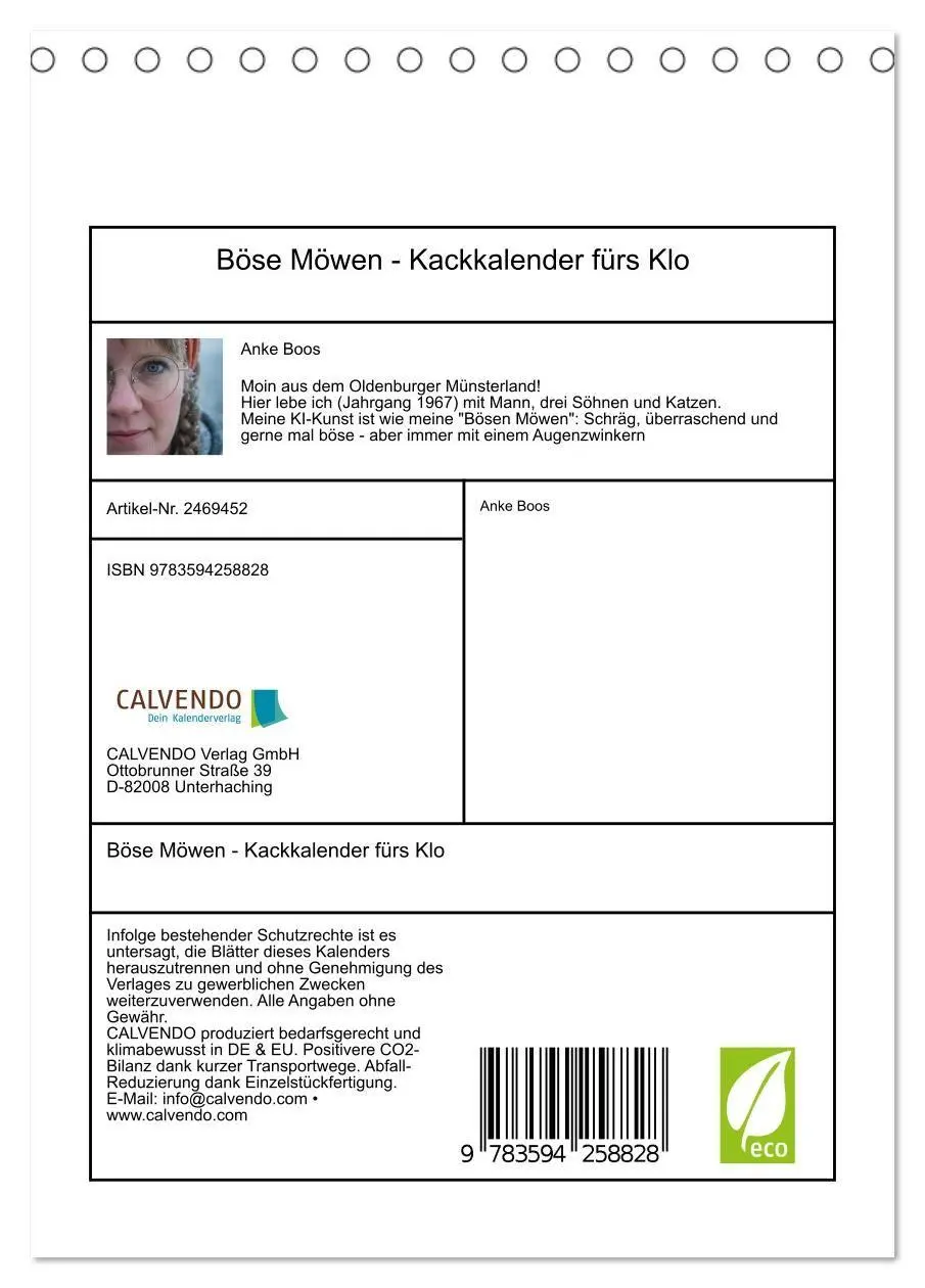 Bild: 9783594258828 | Böse Möwen - Kackkalender fürs Klo (Tischkalender 2027 DIN A5...