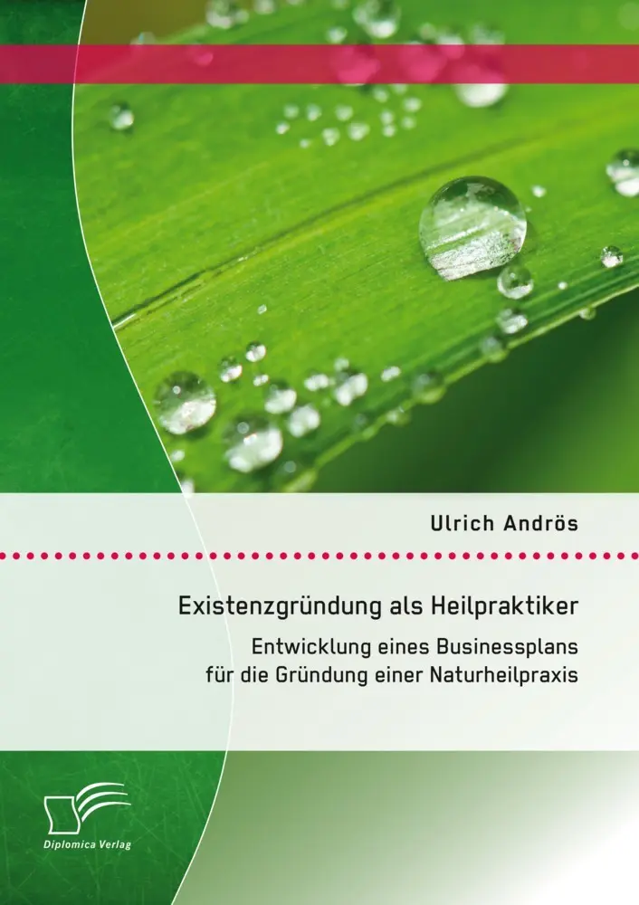 Cover: 9783958508828 | Existenzgründung als Heilpraktiker: Entwicklung eines Businessplans...