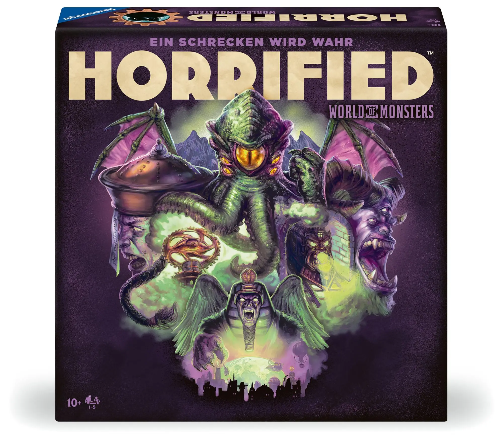 Cover: 4005556228928 | Horrified: World of Monsters - Spiele für Erwachsene ab 10 Jahre