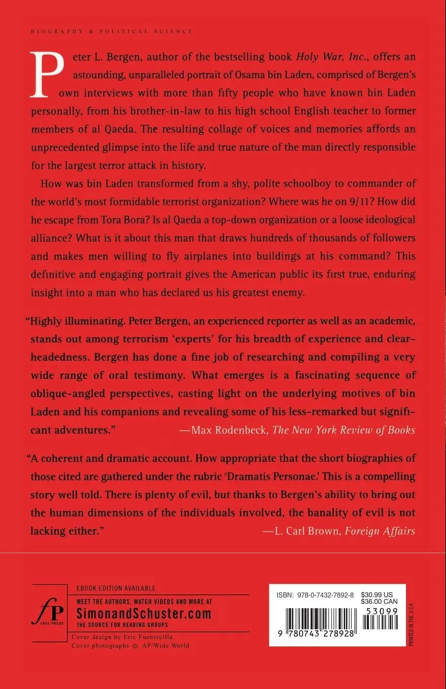 Rückseite: 9780743278928 | The Osama bin Laden I Know | Peter L. Bergen | Taschenbuch | No Series