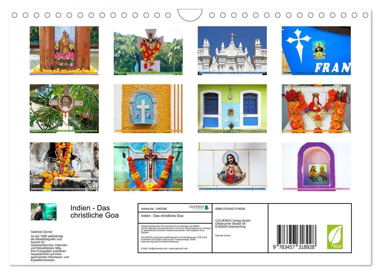 Bild: 9783457318928 | Indien - Das christliche Goa (Wandkalender 2026 DIN A4 quer),...