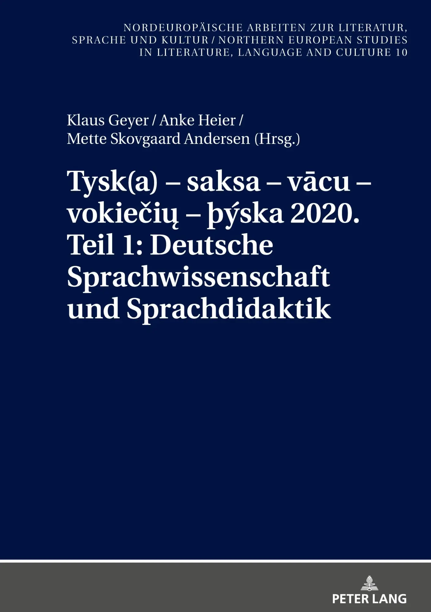 Cover: 9783631798928 | Tysk(a) ¿ saksa ¿ v¿cu ¿ vokie¿i¿ ¿ þýska 2020. Teil 1: Deutsche...