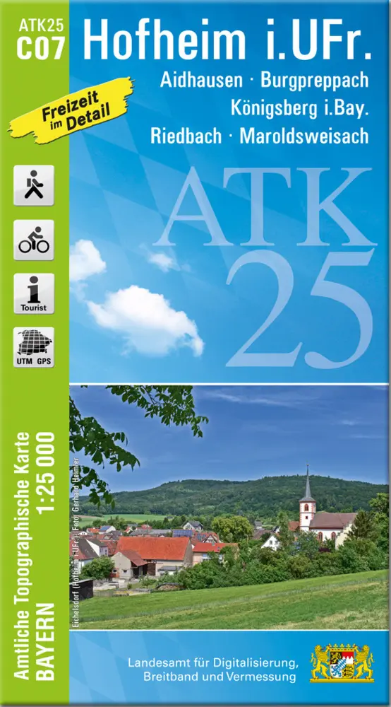Cover: 9783899338928 | ATK25-C07 Hofheim i.UFr. (Amtliche Topographische Karte 1:25000)