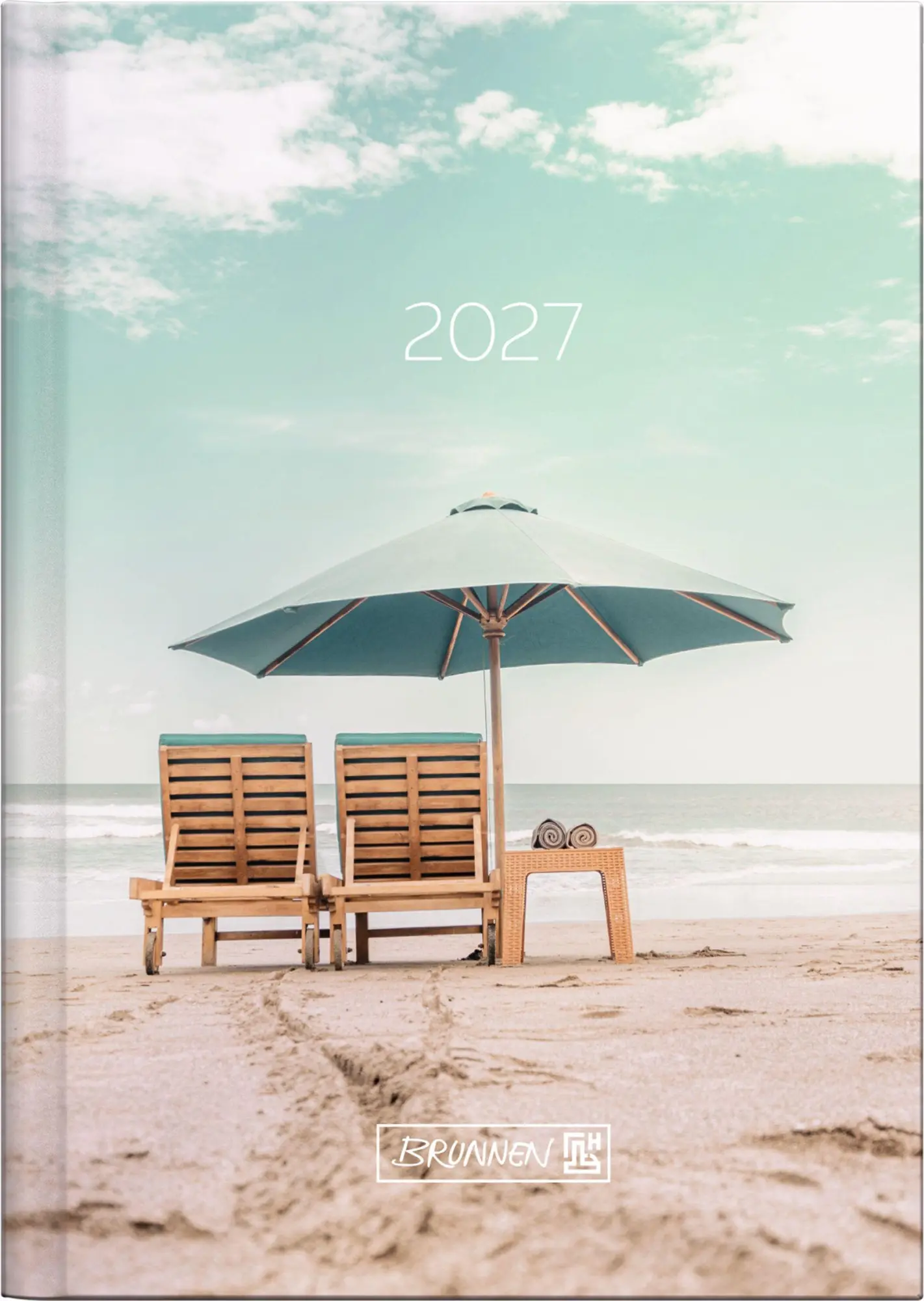 Cover: 4061947159028 | BRUNNEN 1073115027 Taschenkalender Mod. 731 2027 "Sunbeds" A6, Papier