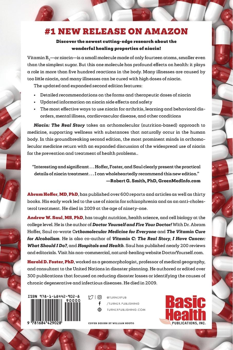Rückseite: 9781684429028 | Niacin | The Real Story (2nd Edition) | Andrew W. Saul (u. a.) | Buch