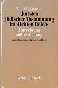 Cover: 9783406339028 | Juristen jüdischer Abstammung im 'Dritten Reich' | Horst Göppinger