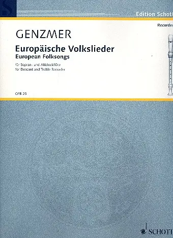 Cover: 9790001099028 | Europaische Volkslieder Sabfl. | Buch | Schott Music