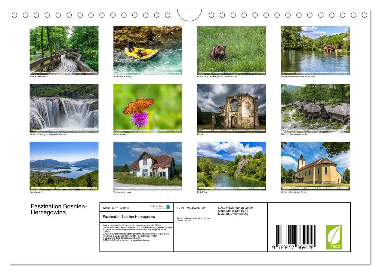 Bild: 9783457369128 | Faszination Bosnien-Herzegowina (Wandkalender 2026 DIN A4 quer),...