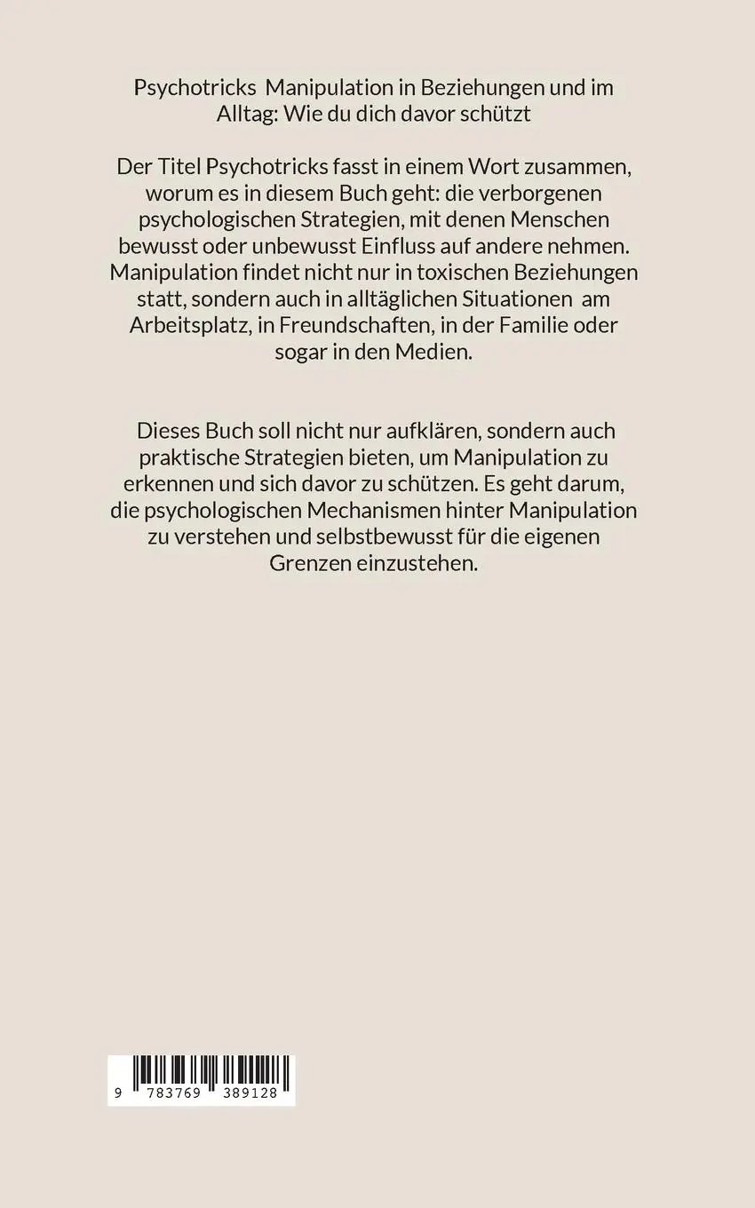 Rückseite: 9783769389128 | Psychotricks-Manipulation in Beziehungen und im Alltag | Eichen | Buch