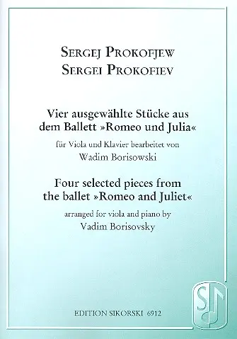 4 Stücke aus dem Ballett "Romeo und Julia" für Viola und Klavier
