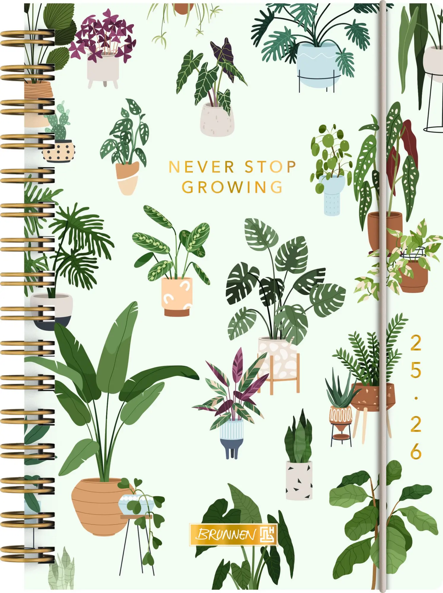 Cover: 4061947139228 | BRUNNEN Schülerkalender (2025/2026) "Little Plants", 1 Seite = 1...