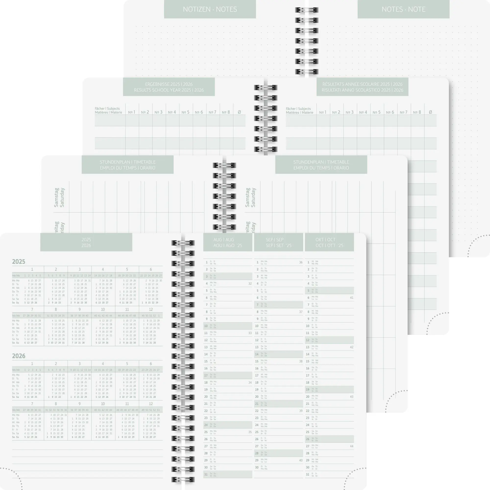 Bild: 4061947139228 | BRUNNEN Schülerkalender (2025/2026) "Little Plants", 1 Seite = 1...
