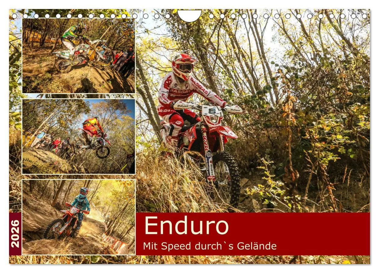 Cover: 9783457669228 | Enduro Mit Speed durch`s Gelände (Wandkalender 2026 DIN A4 quer),...
