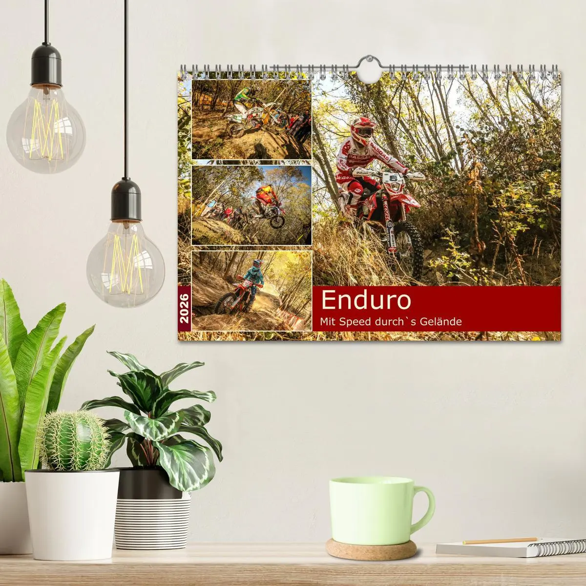 Bild: 9783457669228 | Enduro Mit Speed durch`s Gelände (Wandkalender 2026 DIN A4 quer),...