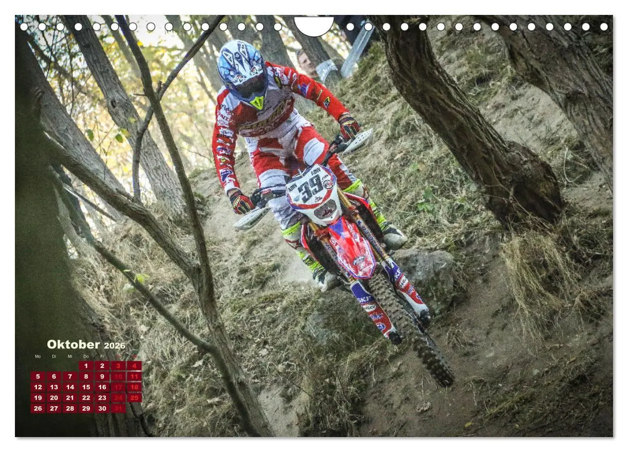 Bild: 9783457669228 | Enduro Mit Speed durch`s Gelände (Wandkalender 2026 DIN A4 quer),...